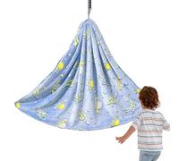 Hamac Suspendu pour - Hammac Sensoriel Luminescent Dans Le Noir - Couverture En Flanelle Douce Pour Intérieur/Extérieur Chambre d'Enfant Et Maison - Pour Intérieur Extérieur Chambre d'Enfant Maison Ja