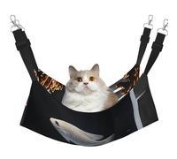 Hamac suspendu réversible pour chat à suspendre, doux, respirant, lit réglable pour chaton, chiot ou petit moyen