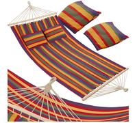 Hamac - TECTAKE - Hamac EDEN en tissu résistant pour une utilisation en extérieur et en intérieur, capacité de 240 kg - Multicolore