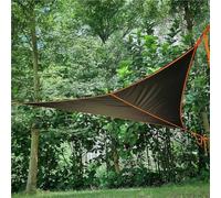 HUGDSB Hamac Triangulaire Extra Large de 4 m for Camping, hamac aérien d'extérieur à 3 Points avec Sangles d'arrimage et Sac de Rangement, capacité de Charge maximale de 226 kg.