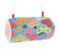 Hamac Tunnel pour Hamster et Cochon d'Inde, Peluche Chaleureuse | Canapé et Sol, Crée un Coin Repos, Cachette et Jeu, Passage Doux et Confortable