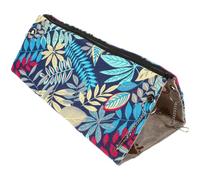 Hamac Tunnel Suspendu pour Hamster et Petit Rongeur, Toile Bleue