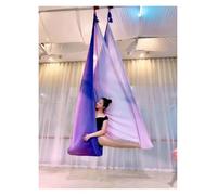 Hamac Yoga Aérien Hamac de Yoga aérien coloré en tissu 5m seulement, ensemble balançoire Fitness, écharpe volante, équipement, entraînement à domicile(PURPLE)