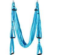Hamacs de Yoga Aériens,Balançoire de Yoga Antigravité Ultra Forte,Kit de Trapèze Aérien - Exercices d'inversion, Amélioration de la Flexibilité & Résistance du Noyau （Bleu）