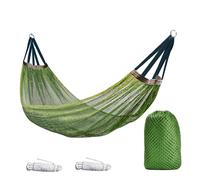 Hamacs en Corde pour l'extérieur, hamac de Camping léger en Nylon avec Sangles d'arbre et Sac de Rangement pour l'extérieur, hamac Vert Portable Camping 102 x 51 Pouces