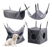 Hamacs Pour Petits Animaux Lit tunnel doux et chaud en peluche pour se