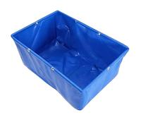 Hamankim Bassin à Poissons Multifonctionnel en PVC pour l'élevage de carpes koï, avec vanne de vidange, Pliable et installé en Surface, fabriqué en bâche imperméable résistante(2x1x0.8m)