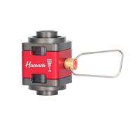 Hamans Adaptateur de recharge de bidon de gaz avec fenêtres visibles, dispositif de transfert de carburant pour randonnée, valve de gonflage portable d'extérieur avec étui de transport (ADAPTER-815)