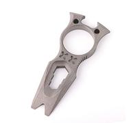 Hamans Titane EDC Outil multifonction avec capsuleur et levier de pression (Gris)