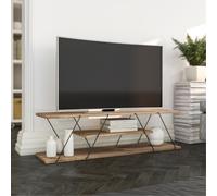 Concept Usine Meuble TV Hamar design avec étagère Marron
