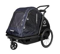 Hamax - Housse de Pluie Bleu/Noir pour Remorque Chien Pluto L - Protection Intempéries - Accessoire Extérieur - Compatible Remorque Animaux - Étanche et Durable - Facile à Installer et Retirer