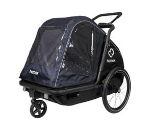 Hamax - Housse de Pluie Bleu/Noir pour Remorque Chien Pluto L - Protection Intempéries - Accessoire Extérieur - Compatible Remorque Animaux - Étanche et Durable - Facile à Installer et Retirer