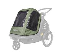 Hamax - Housse de Pluie Vert/Noir - Compatible Remorque Pluto M - Protection Intempéries pour Chien - Matériau Résistant - Facile à Installer - Idéale pour Sorties en Plein Air - Accessoire Pratique
