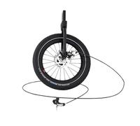 Hamax - Outback Jogger Kit Noir - Roue 16 Pouces - Frein à Main - Sangle de sécurité - Cadre Aluminium léger - Stabilité optimale - Confort Enfant - Compatible remorque Outback.