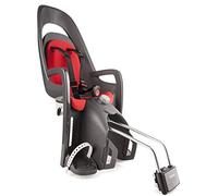 Siège Enfant Caress - HAMAX - Gris + Rouge - Fixation sur cadre vélo - 9 mois et plus - 22 kg