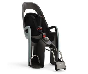 Hamax - Porte-bébé Caress - Fixation Cadre vélo - Dossier réglable - Inclinaison 20° - Harnais sécurité 3 Points - Repose-Pieds Ajustables - Réflecteur arrière - Dès 9 Mois - Poids Max 22 kg