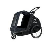 Hamax - Remorque Chien Pluto - Suspension 3 Positions - Kit Poussette Inclus - Facile à Plier - Intérieur Lavable - Fixation Vélo Rapide - Charge Max Modèle M 35 kg - L 45kg - Sécurité et Confort