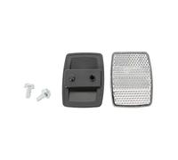 Hamax - Set de Catadioptres Blancs Avant - Compatible Toutes Remorques Remplacement Catadioptres d'origine - Pack de 3 - Sécurité Optimale pour Remorque - Installation Facile