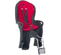Hamax - Porte-bébé Kiss Noir - Fixation Cadre Vélo - Support Extra Fastening Bracket - Harnais Sécurité 3 Points - Repose-Pieds Réglables - pour Enfants 9 Mois à 22 kg - Montage Facile - 3.6 kg