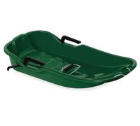 Hamax SNO Glider Luge dirigeable avec commande et frein En plastique robuste Grand confort de conduite Idéal pour les enfants et les adolescents Vert foncé