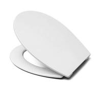 Hamberger HARO Pago Abattant WC avec charnière en acier inoxydable Fast Fix Blanc