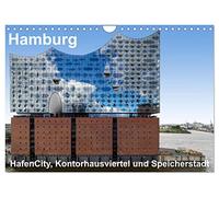 Hambourg. HafenCity, quartier des entrepôts et Speicherstadt., Version française (Calendrier mural 2026 DIN A4 portrait), Calendrier CALVENDO mensuel