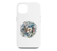 Hambourg Port Elbe Alster St.Pauli Marin Souvenir Maritime Coque pour iPhone 13