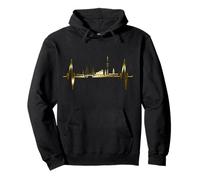 Hambourg Skyline Heartbeat Allemagne Amant Hamburg Sweat à Capuche