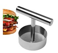 Hambu Stainless Steel Patty Press - Manual Hand-Held Hamburger Smasher | Flatbread And Burger Patty Mold | Nonstick Kitchen Gadget For Cooking And Grilling Press Home Cooking Gadget