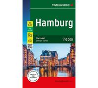 Hamburg city pocket Echelle 1 : 10000, Edition trilingue allemand-anglais-français - Collectif - Freytag Et Brendt - broché - Atlas / carte
