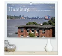 Hamburg. Die Elbe bei Teufelsbrück (hochwertiger Premium Wandkalender 2027 DIN A2 quer), Kunstdruck in Hochglanz: Das Tor zur Welt. Internationaler Handel und Charakter einer Weltmetropole.