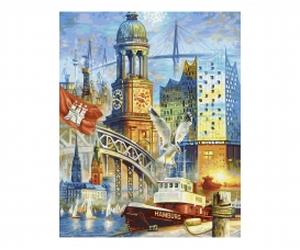 Hamburg, my pearl 40 x 50 cm - Peinture par numéros