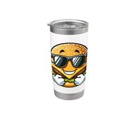 Hamburger au fromage cool avec lunettes de soleil Gobelet isotherme en acier inoxydable double paroi