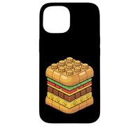 Hamburger Block Burger Brique de Construction Coque pour iPhone 15