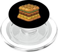 Hamburger Block Burger Brique de Construction PopSockets PopGrip pour MagSafe