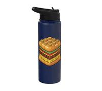 Hamburger Block Burger Brique de construction Stainless Steel Insulated Water Bottle