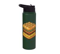 Hamburger Block Burger Brique de construction Stainless Steel Insulated Water Bottle