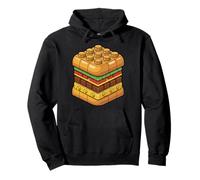 Hamburger Block Burger Brique de Construction Sweat à Capuche