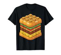 Hamburger Block Burger Brique de Construction T-Shirt
