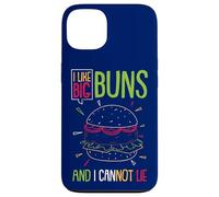Hamburger J'aime Les Gros Pains et Je ne Peux Pas mentir Funny Burger Coque pour iPhone 13