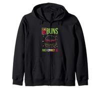 Hamburger J'aime Les Gros Pains et Je ne Peux Pas mentir Funny Burger Sweat à Capuche