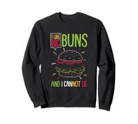 Hamburger J'aime Les Gros Pains et Je ne Peux Pas mentir Funny Burger Sweatshirt