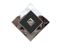 Hamburger SV HSV Sticker chromé losange 9,5 x 9,5 cm