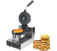 Hamburger Ufo Burger Machine Partie Sandwicher Presse éLectrique Burger Maker Machine - 180°Rotation MatéRiau AntiadhéSif Plaque - Machine De Cuisson à Gaufres - Burgers Machine De Presse(Single)