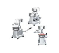 Hamburgerpersmachine met 500 scheidingsbladen 13 cm aluminium50996
