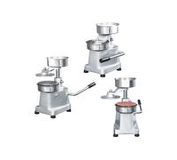 Hamburgerpersmachine met 500 scheidingsbladen 13 cm aluminium50996