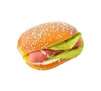 Hamburgers artificiels en polyuréthane - Texture réaliste - Convient pour l'affichage de restaurant et la photo - Modèle alimentaire très détaillé