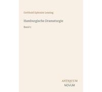 Hamburgische Dramaturgie: Band 1