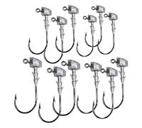 Hameçon à Appât Oursin 12 Pièces de Pêche Plombs Leurres Accessoires | Hameçons Lestés Oursin de Mer Pour Bar, Poisson-Chat, Truite, Crapet, Saumon, Carpe en Eau Salée et