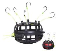 Hameçon à carpe, hameçon Crappie avec cage d'appât, montage pour pêche à la carpe en eau douce, pêche au poisson-chat en rivière et